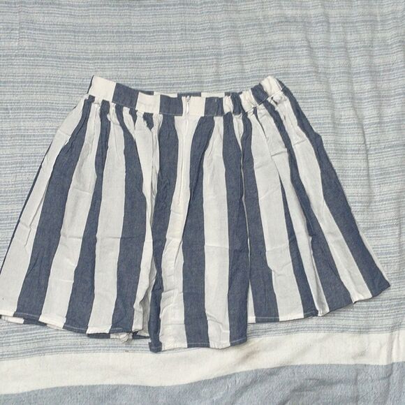 American Apparel Striped Blue & White Skirt Sailor Nautical Preppy Classic - Picture 3 of 6